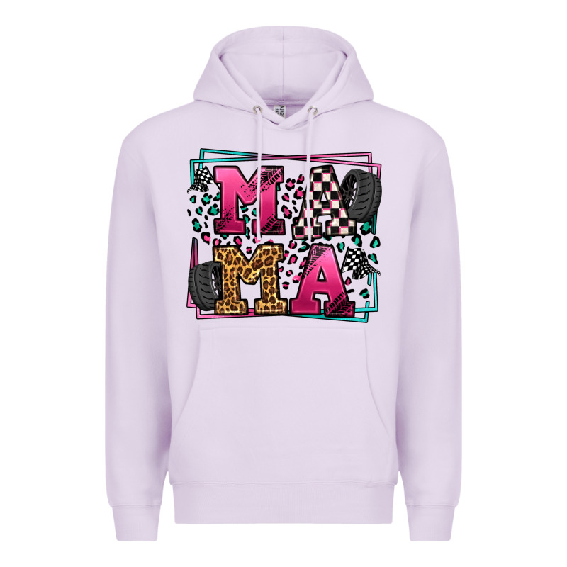 Racing Leopard Frame Mama Mother's Day Premium Hoodie by LillyAllenDesigns | Teevron
