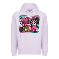 Lilac Racing leopard frame mama Mother's Day Premium Hoodie - LillyAllenDesigns