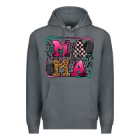 Rock Racing leopard frame mama Mother's Day Premium Hoodie - LillyAllenDesigns