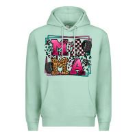 Seafoam Racing leopard frame mama Mother's Day Premium Hoodie - LillyAllenDesigns