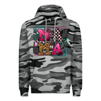 Slate Camo Racing leopard frame mama Mother's Day Premium Hoodie - LillyAllenDesigns