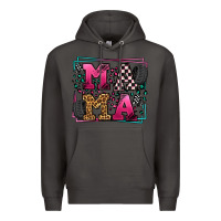 Smoke Racing leopard frame mama Mother's Day Premium Hoodie - LillyAllenDesigns
