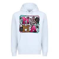 White Racing leopard frame mama Mother's Day Premium Hoodie - LillyAllenDesigns