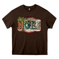 Chocolate Brown Christmas Noel Heavy Core Tee - Bettercallsaul