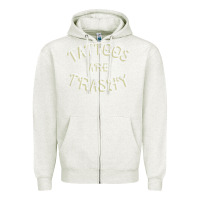 Oatmeal Heather Tattoos Are Trashy Funny Sarcastic Tattoo Gift Zipper Hoodie - longCreatives