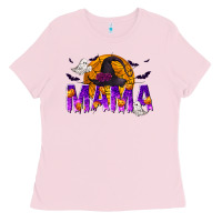 Bubblegum Pink Halloween Mama Ladies Tee - texasbilliewilder