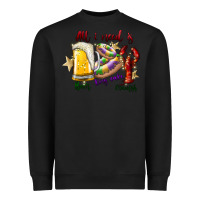 Black all i need is beer king cake crawfish Heavyweight Sweatshirt - SublimationCraftShop