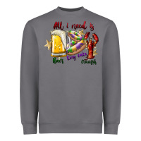 Storm all i need is beer king cake crawfish Heavyweight Sweatshirt - SublimationCraftShop