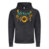 Vintage Black Blessed mom sunflower butterfly mother's day Vintage Hoodie - HowdyJamesFarm