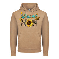 Vintage Coffee Blessed mom sunflower butterfly mother's day Vintage Hoodie - HowdyJamesFarm