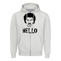 Dove Grey Lionel Richie  It's Me Zipper Hoodie - longCreatives