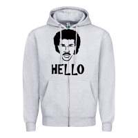 Heather Grey Lionel Richie  It's Me Zipper Hoodie - longCreatives
