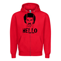 Red Lionel Richie  It's Me Zipper Hoodie - longCreatives
