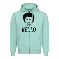 Seafoam Lionel Richie  It's Me Zipper Hoodie - longCreatives