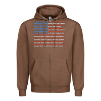Chestnut List of Presidents of the United States, Gift Zipper Hoodie - longCreatives