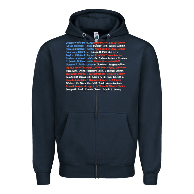 List Of Presidents Of The United States, Gift Zipper Hoodie by longCreatives | Teevron