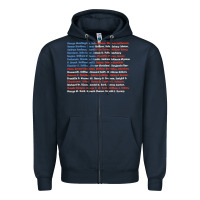 Navy List of Presidents of the United States, Gift Zipper Hoodie - longCreatives