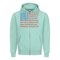Seafoam List of Presidents of the United States, Gift Zipper Hoodie - longCreatives