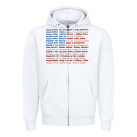 White List of Presidents of the United States, Gift Zipper Hoodie - longCreatives