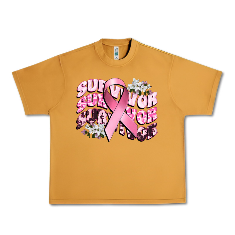 Survivor Breast Cancer Urban Heavy Tee by CowGirlArtShop | Teevron