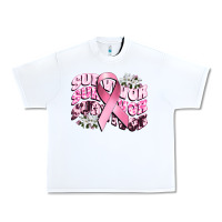White survivor breast cancer Urban Heavy Tee - CowGirlArtShop