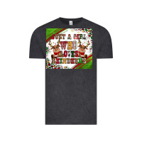 Vintage Black just a girl who loves reindeer Vintage Tee - CowGirlArtShop