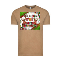 Vintage Coffee just a girl who loves reindeer Vintage Tee - CowGirlArtShop