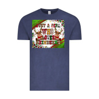 Vintage Denim just a girl who loves reindeer Vintage Tee - CowGirlArtShop