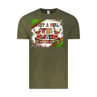 Just A Girl Who Loves Reindeer Vintage Tee | Teevron