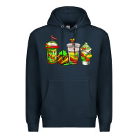 Navy juneteenth coffee Premium Hoodie - Jasminsmagicworld