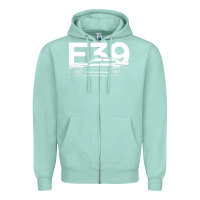 Seafoam E39 5 Series  Car Silhouette Zipper Hoodie - longCreatives