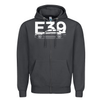 Smoke E39 5 Series  Car Silhouette Zipper Hoodie - longCreatives