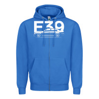 True Royal E39 5 Series  Car Silhouette Zipper Hoodie - longCreatives