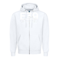 White E39 5 Series  Car Silhouette Zipper Hoodie - longCreatives