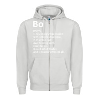 Dove Grey BO Definition Personalized Name Funny Birthday Gift Idea Zipper Hoodie - longCreatives