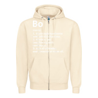 Sandshell BO Definition Personalized Name Funny Birthday Gift Idea Zipper Hoodie - longCreatives