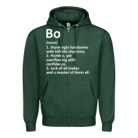 Sports Green BO Definition Personalized Name Funny Birthday Gift Idea Zipper Hoodie - longCreatives