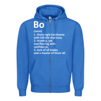 True Royal BO Definition Personalized Name Funny Birthday Gift Idea Zipper Hoodie - longCreatives