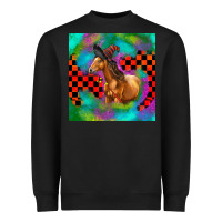 Black Halloween Quarter Horse Heavyweight Sweatshirt - LillyAllenDesigns