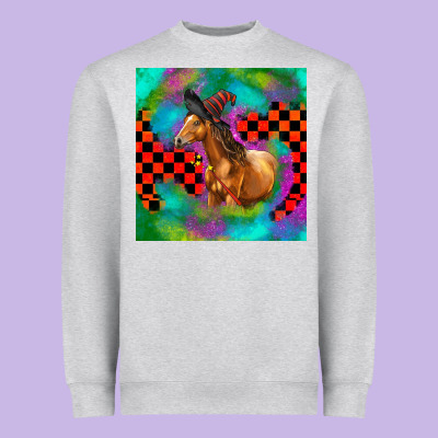 Halloween Quarter Horse Heavyweight Sweatshirt Designed By Lillyallendesigns