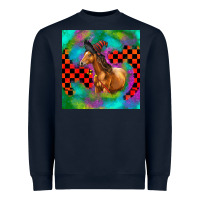 Navy Halloween Quarter Horse Heavyweight Sweatshirt - LillyAllenDesigns