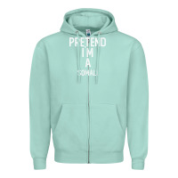 Seafoam pretend i`m a somali shirt funny halloween Zipper Hoodie - longCreatives