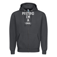 Smoke pretend i`m a somali shirt funny halloween Zipper Hoodie - longCreatives