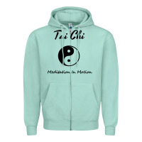 Seafoam Tai Chi T, Meditation In Motion, Martial Arts Gift Zipper Hoodie - longCreatives