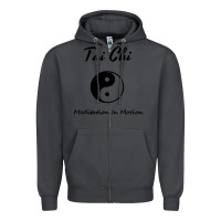 Smoke Tai Chi T, Meditation In Motion, Martial Arts Gift Zipper Hoodie - longCreatives