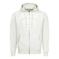 Oatmeal Heather Long Beach Island NJ Vintage Crossed Oars & Boat Anchor Spor Zipper Hoodie - longCreatives