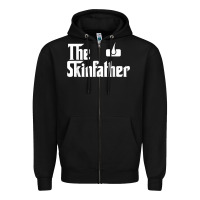 Black The Skin Father Funny Dermatology Dermatologist Gift Zipper Hoodie - longCreatives