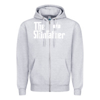Heather Grey The Skin Father Funny Dermatology Dermatologist Gift Zipper Hoodie - longCreatives