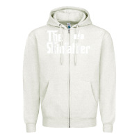 Oatmeal Heather The Skin Father Funny Dermatology Dermatologist Gift Zipper Hoodie - longCreatives