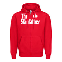 Red The Skin Father Funny Dermatology Dermatologist Gift Zipper Hoodie - longCreatives